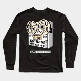 Analog Death before Digital Long Sleeve T-Shirt